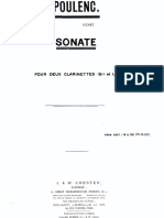 Sonata Per Due Clarinetti - Poulenc