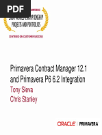 Primavera Contract Integration P6.2