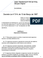 Decreto-Lei Nº 314, De 13 de Março de 1967 - Publicação Original - Portal Câmara Dos Deputados