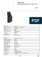 3-Phase control relay data sheet