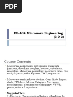 EE-463: Microwave Engineering (3-0-3)