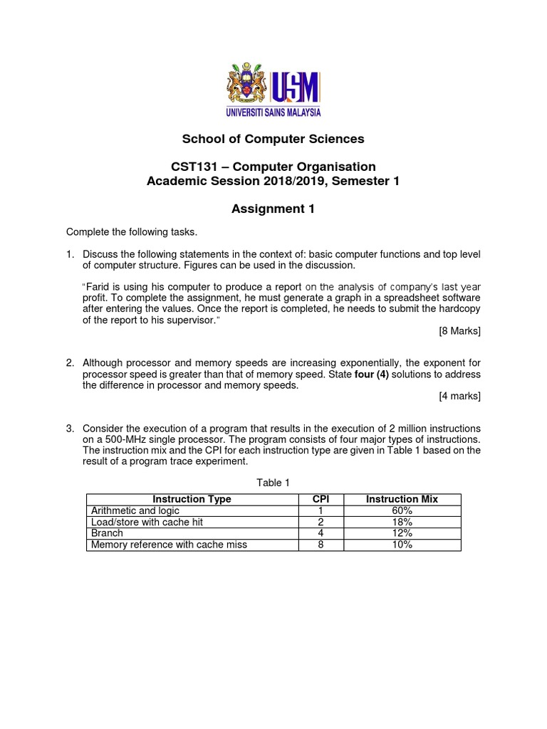CPU Instruction Execution Analysis | PDF | Central Processing Unit ...