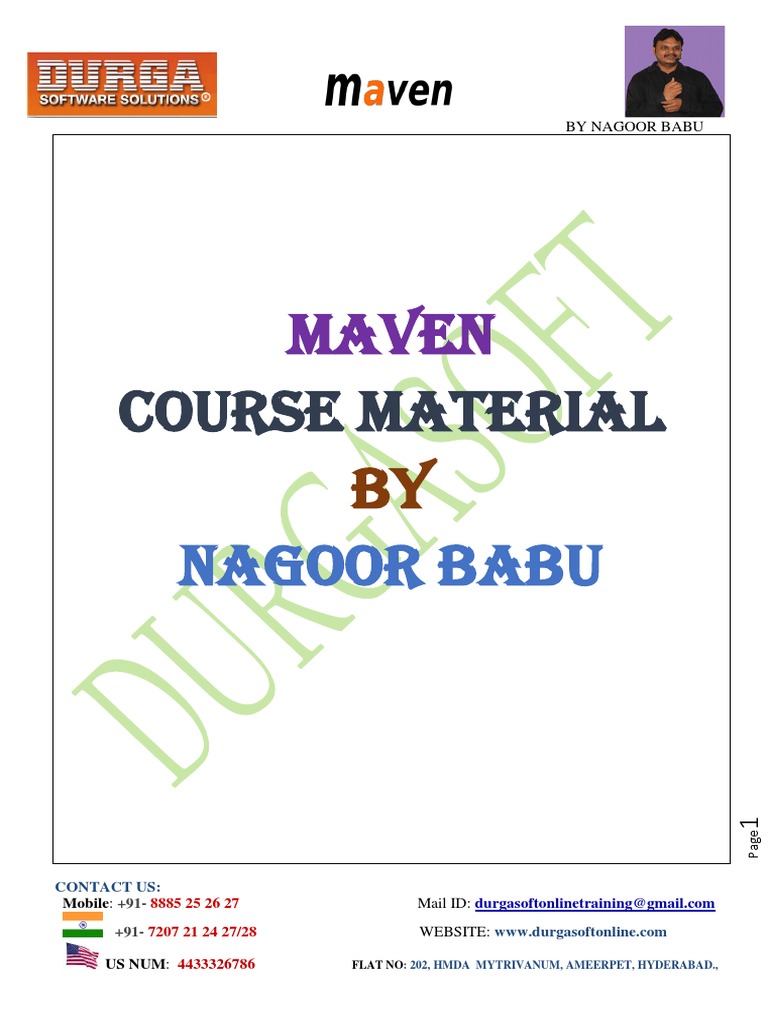 Maven Course Material by Nagoor Babu | PDF | Software Engineering ...