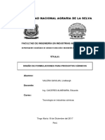 Informe Nº 2 de Tecnología en Industrias Cárnicas - Programa de Producción