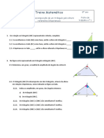 Decompos. de Um Tri. Ret. Pela Altura Referente À Hiotenusa T1 - 8.ºano