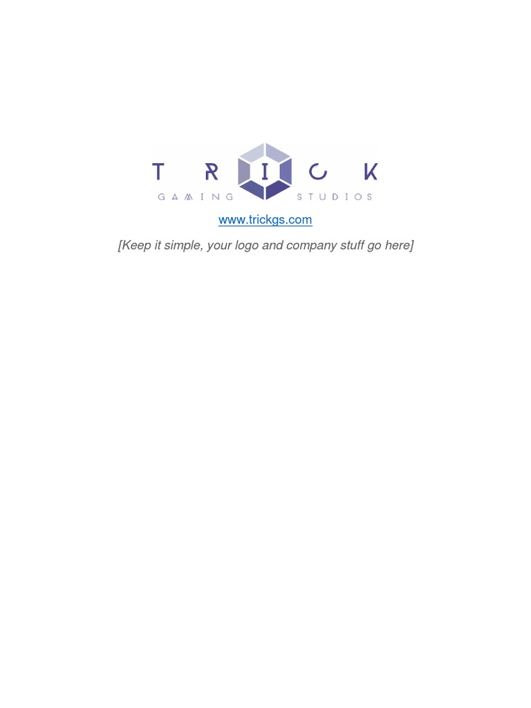 Tricks GDD Template 1 PDF Leisure Computing And Information