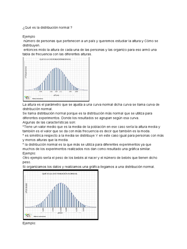 Normal de Distribución | PDF | Distribución normal | Media 