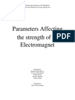 Parameters Affecting The Strength of An Electromagnet
