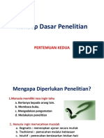 Konsep Dasar Penelitian: Pertemuan Kedua