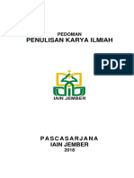 Buku Pedoman Karya Ilmiah Pascasarjana IAIN Jember 2018