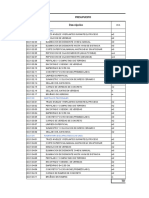 Presupuesto de Sub Contrata