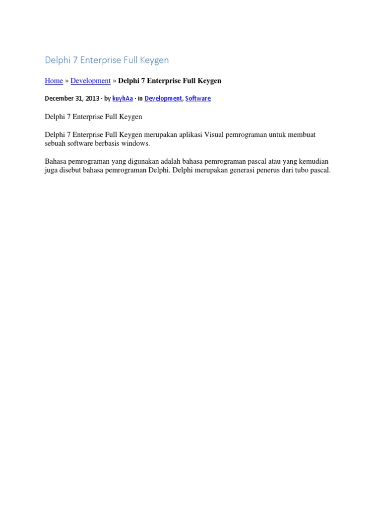 how to install delphi 7