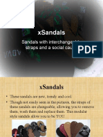 Xsandals - Sandals With Interchangeable Straps, Made by Disadvantaged People