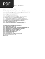 Advanced Digital Signal Processing