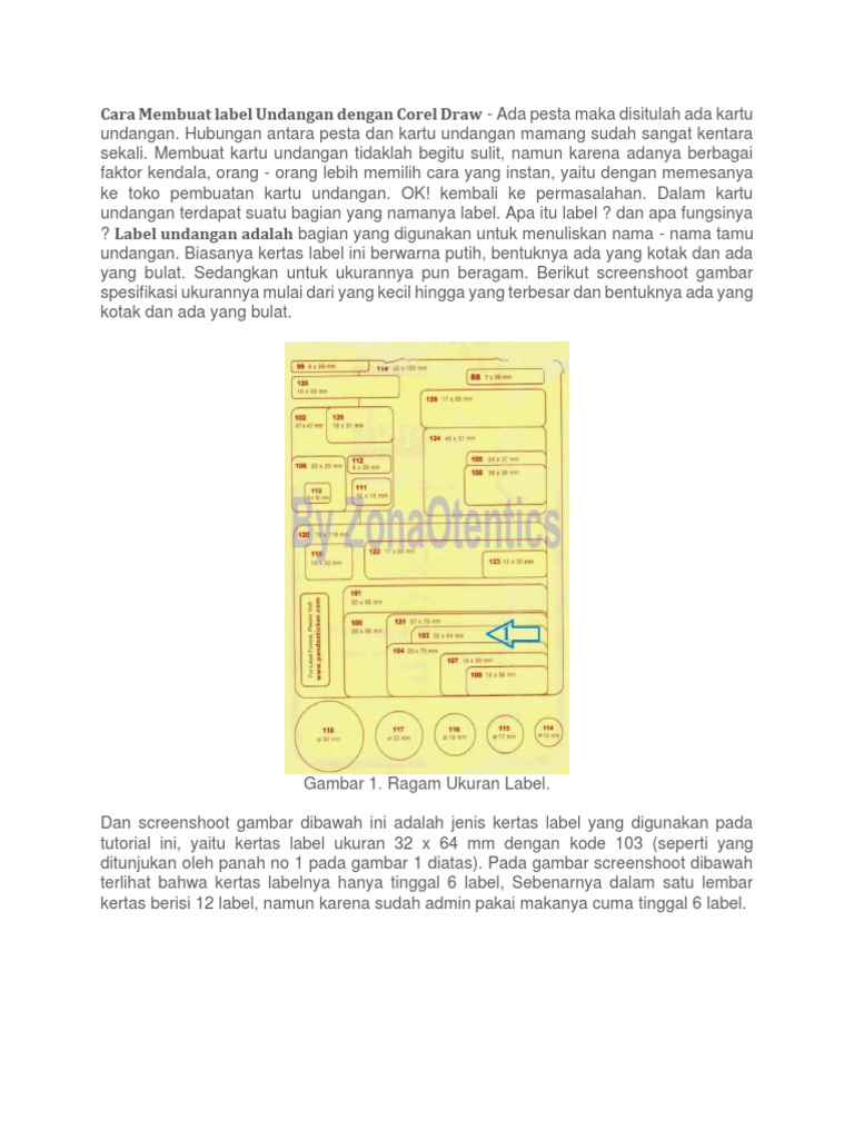 Cara Membuat Label Undangan Dengan Corel Draw