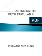 Laporan Indikator Mutu Triwulan III