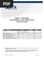 Type 7 Encoder Installation and Operation Instructions