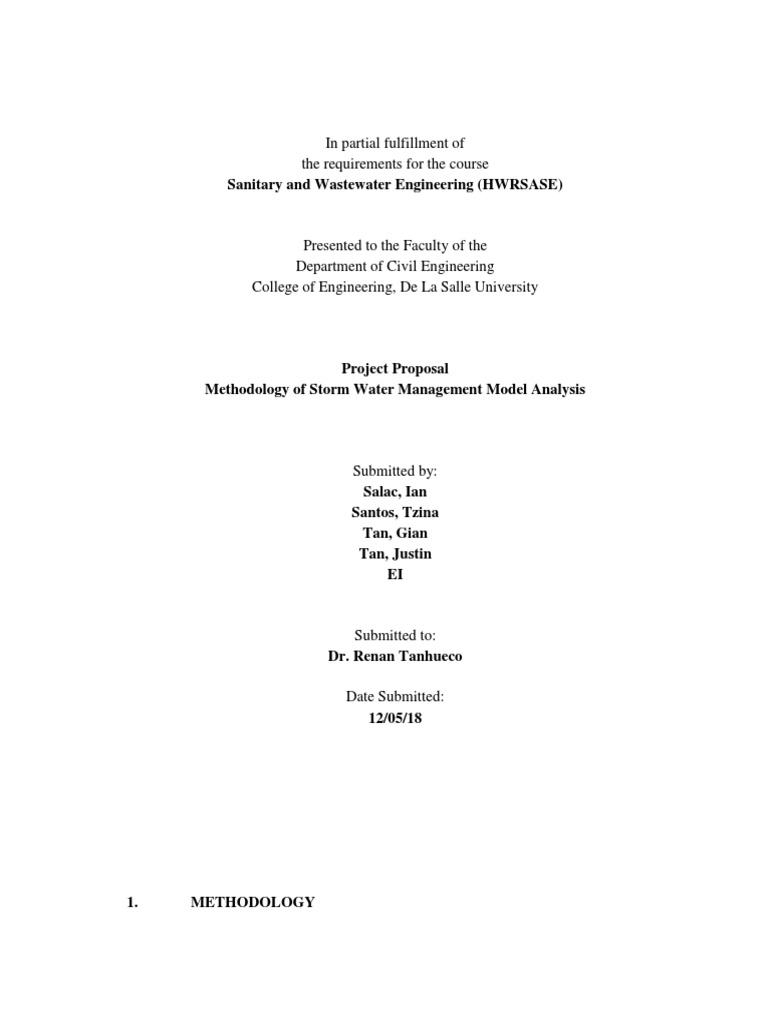 Hwrsase SWMM Project Draft | PDF | Hydrology | Earth Sciences