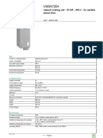 Product Datasheet: Network Braking Unit - 33 KW - 400 V - For Variable Speed Drive