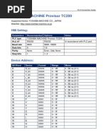 Toshiba Machine Provisor Tc200