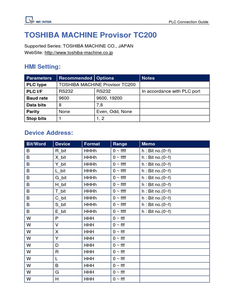 Toshiba Machine Provisor Tc200 | Download Free PDF | Computer ...