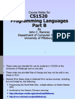 CS1520 Programming Languages Part B