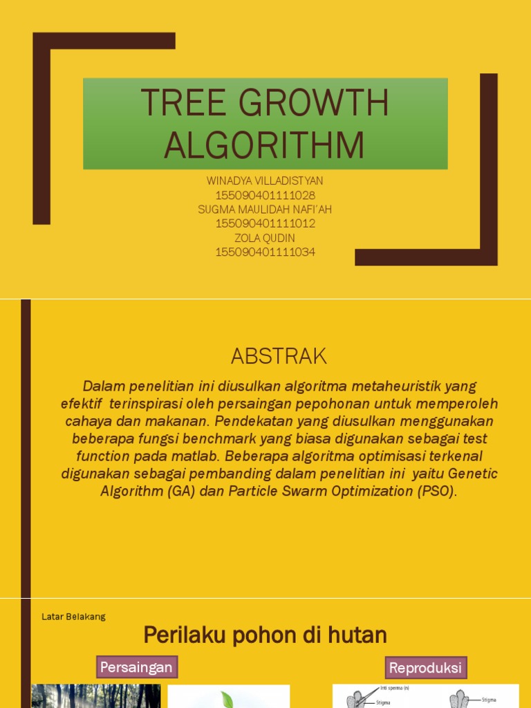 Tree Growth Algorithm | PDF