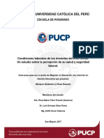 Condiciones Laborales Docentes TESIS PUCP