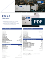 Prime Rating: Genset Technical Data Alternator Technical Data