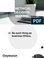 Ethical Decision Making