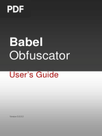 Babel Obfuscator UserGuide