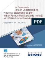Credit Officers On Understanding Financial Statements As Per Indian Accounting Standards (Ind AS)
