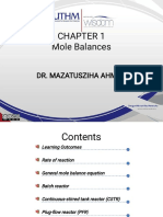 Lecture 2 - Chapter 1-Mole Balance PDF