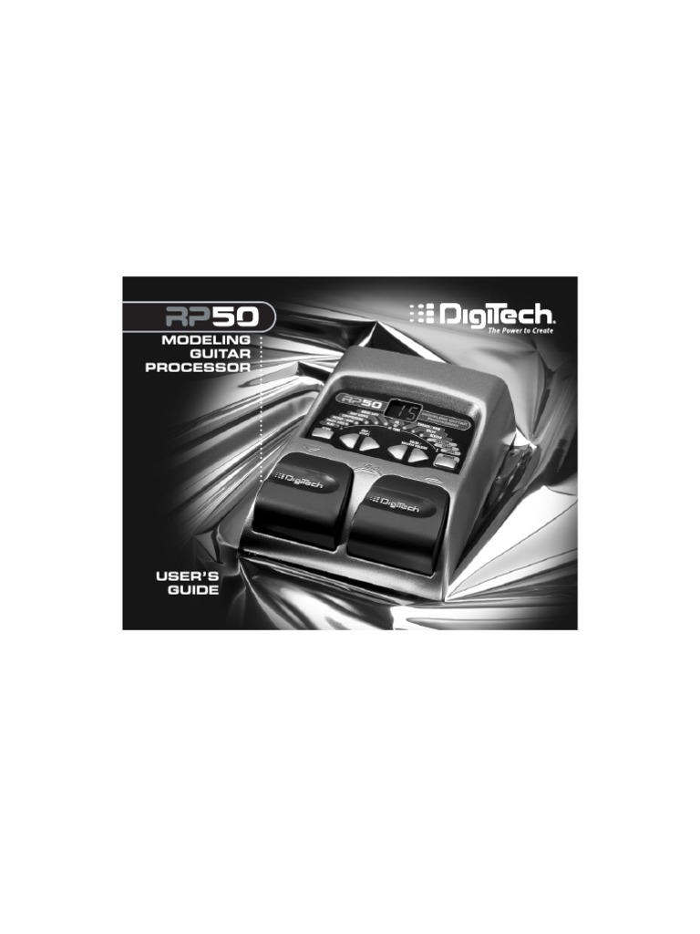 Digitech RP50 Manual PDF Audio Engineering Sound