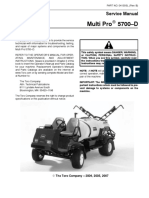 Toro Multi-Pro 5700-D Sprayer Service Repair Manual PDF