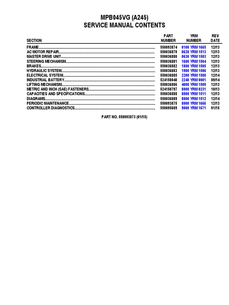 Yale Pallet Jack Battery Wiring Diagram Collection