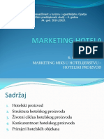 Marketing Miks Hotelski Proizvod PDF