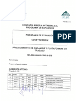 Procedimiento Plataformas y Andamios