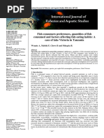 Fish Consumers Preferences, Quantities of Fish Quansumed and Factors Affecting Fish Eating Habits: A Case of Lake Victoria in Tanzania