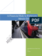 A Financial Ride to Fortesceu