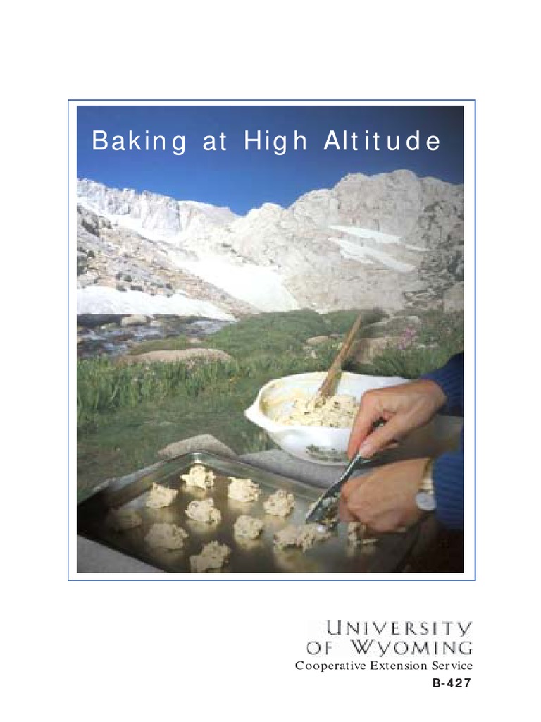 Cooking University of Wyoming Baking at High Altitude PDF Cakes