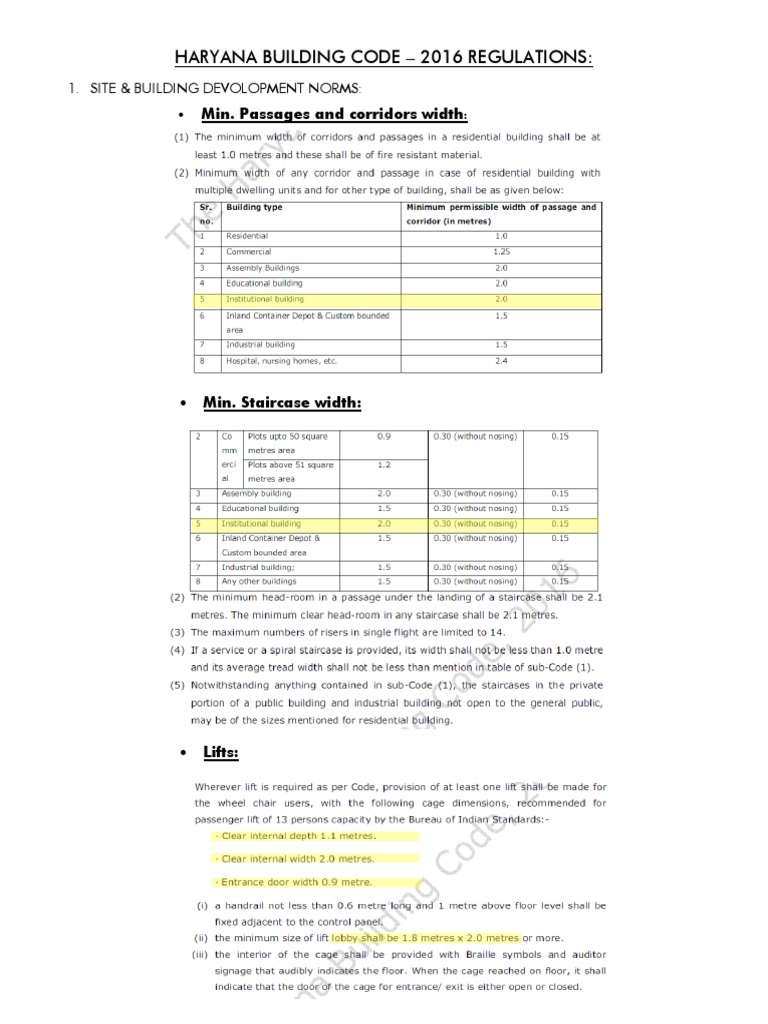 Haryana Building Code Guide | PDF