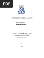 Filtro Rejeita Faixa - Ra+¡ e Bruno.doc