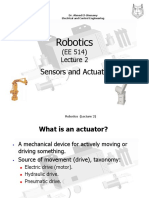 EE 514 Robotics Lecture on Sensors and Actuators