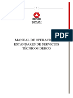 Manual de operación y estándares de servicios técnicos DERCO