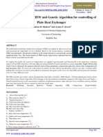 Application of LabVIEW and Genetic Algorithm For Controlling of Plate Heat Exchanger