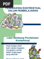 Download PENDEKATAN KONTEKSTUAL DALAM PEMBELAJARAN by Eka Rezeki Amalia SN3951685 doc pdf