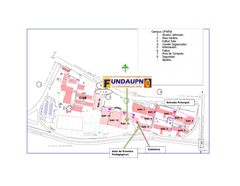 Mapa del Campus UPNFM en Tegucigalpa | PDF | Deportes | Ajedrez