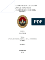 Aplicaciones de Calculo en La Ingenieria Quimica