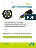 Cable externo ADSS 3000N 6-144 fibras